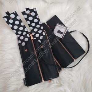 ❤️NEW Sephora Roll It Up PRO Black Travel Cosmetic Makeup Brush Travel Case